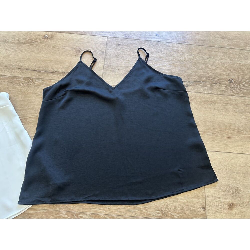 Women's A New Day Camisole Tank Tops Size XXL Black & White EUC! - Picture 3 of 6